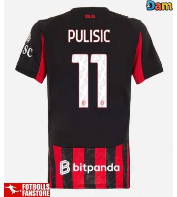 AC Milan Christian Pulisic #11 Hemmatröja Dam 2025-26 Kortärmad
